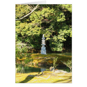 White Snake Pagoda / Hakuja No Tsuka Greeting Card