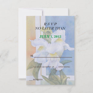 WHITE SNAPDRAGONS CUSTOMIZABLE RSVP CARDS