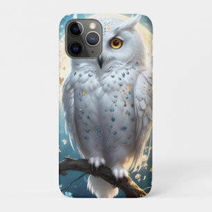 White Snow Owl With Sparkle, Case-Mate iPhone Case