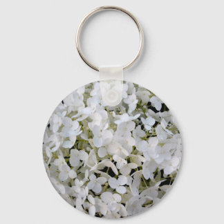 white snowball key ring
