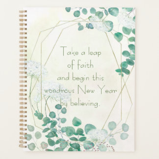 white snowdrop branches with background hand paint planner