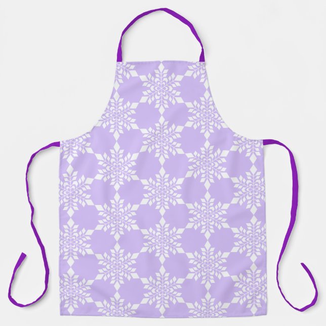 White Snowflake Apron (Front)