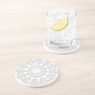White Snowflake Coaster