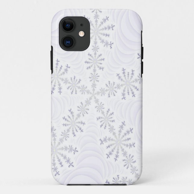 White Snowflake Fractal iPhone 5 Case (Back)