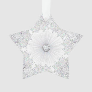 white Snowflake Ornament