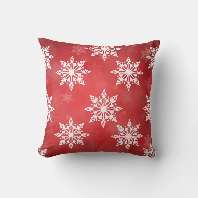 White Snowflake Pillows (Front)