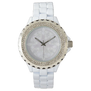 White Snowflake Watch