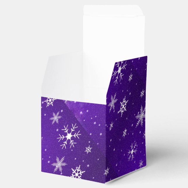White Snowflakes Blue-Purple Classic 2x2 Box (Opened)