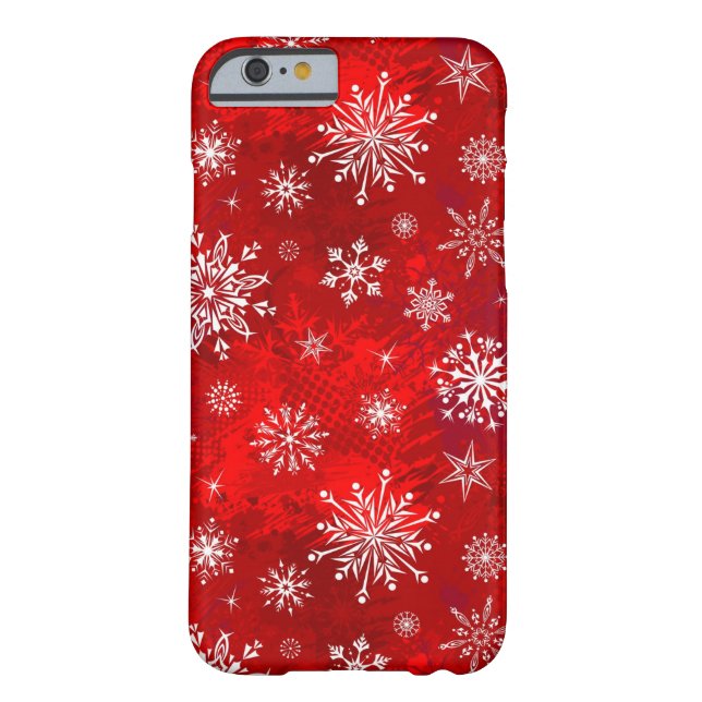 White Snowflakes Case-Mate iPhone Case (Back)
