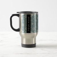 White Snowflakes, Grey, Your name, Personalise