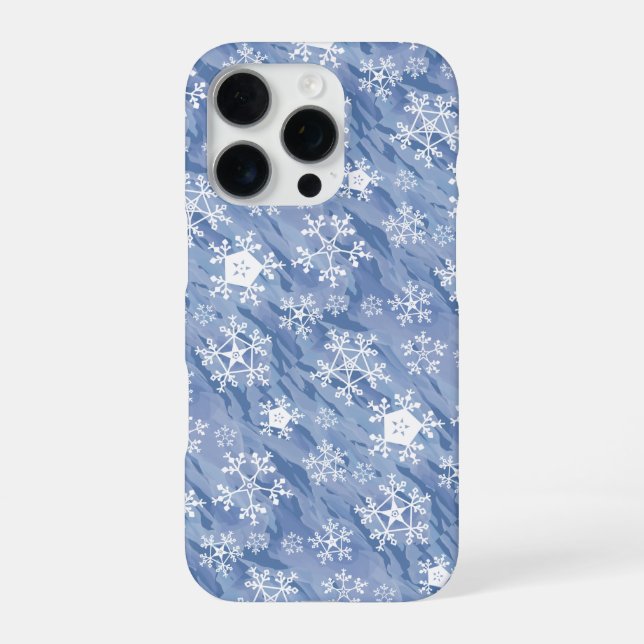 White Snowflakes iPhone Case (Back)