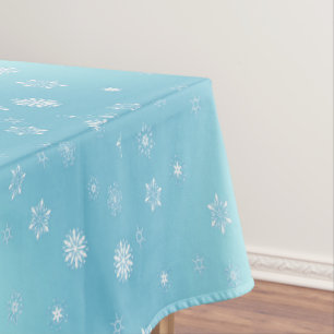 White Snowflakes Tablecloth