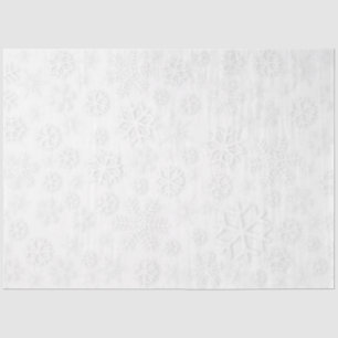 White Snowflakes Tissue Paper