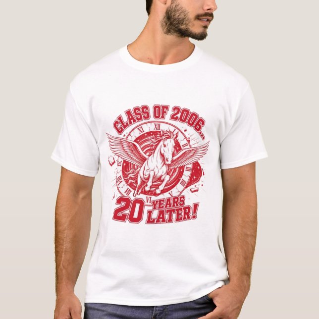 White SOA Fighting Pegasus: 20 Years Later T-Shirt (Front)