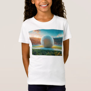 White Soccer Football In Arena T-Shirt
