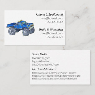 White Social introduction calling card-pickup Business Card