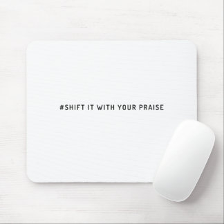 White Social Media Hash Tag Christian Mouse Pad