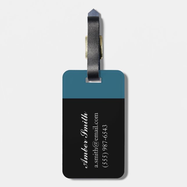 White Song 1996 Luggage Tag (Back Vertical)