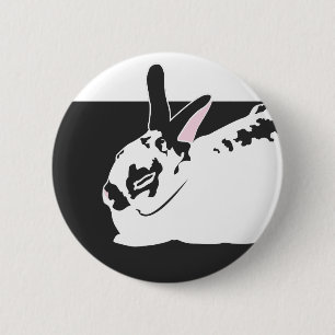 WHITE SPACE 6 CM ROUND BADGE