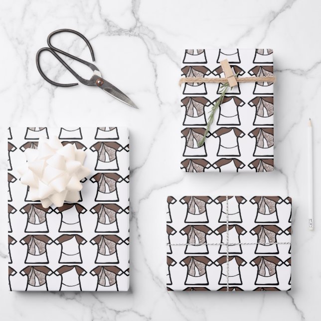 White Spark Dancer Wrapping Paper Sheet (Front)