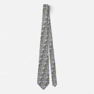 White Spiral Staircase Tie
