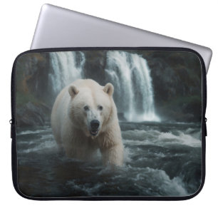 White Spirit Bear Laptop Sleeve
