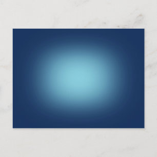White spotlight on blue postcard