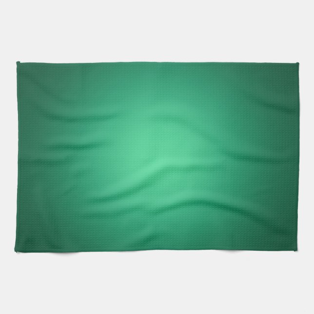 White spotlight on green tea towel (Horizontal)