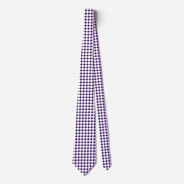 White Spots - Dark Violet Tie (Front)