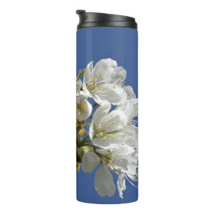 White Spring Bloom Thermal Tumbler