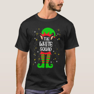 White Squad Elf Matching Family Name Surname Chris T-Shirt
