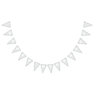 White square embossed bunting