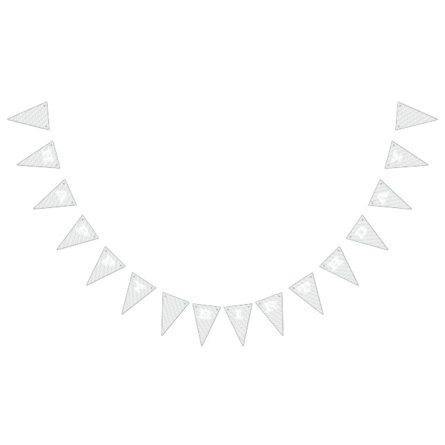 White square embossed bunting  (All)