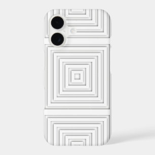 White Square Geometric