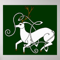 White Stag print