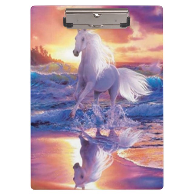 White Stallion Clipboard (Front)
