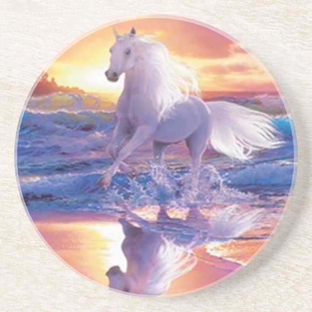 White Stallion Coaster (Front)