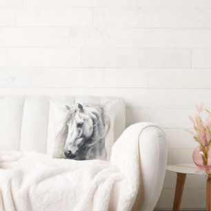 White Stallion Cushion