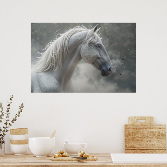 White Stallion Poster (Kitchen)