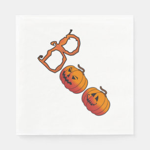 White Standard Luncheon Napkin/Boo Napkin
