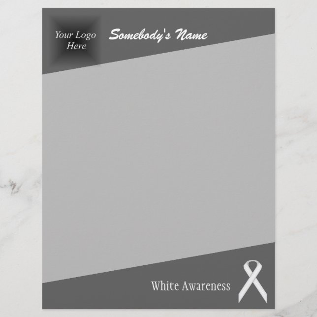White Standard Ribbon by Kenneth Yoncich (Front)