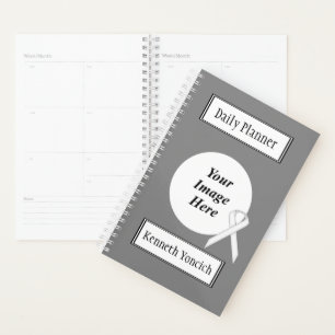 White Standard Ribbon by Kenneth Yoncich Planner