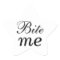 White Star Bite Me Sticker