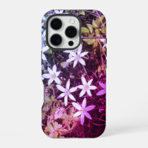 White star flower iphone case
