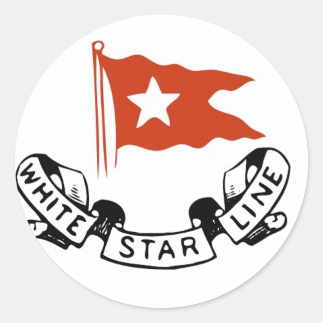 White Star Line Logo Classic Round Sticker (Front)