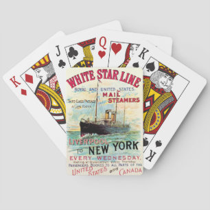WHITE STAR LINE OCEAN MAIL STEAMER PLAYING CARDS