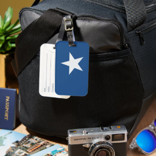 white Star Luggage Tag