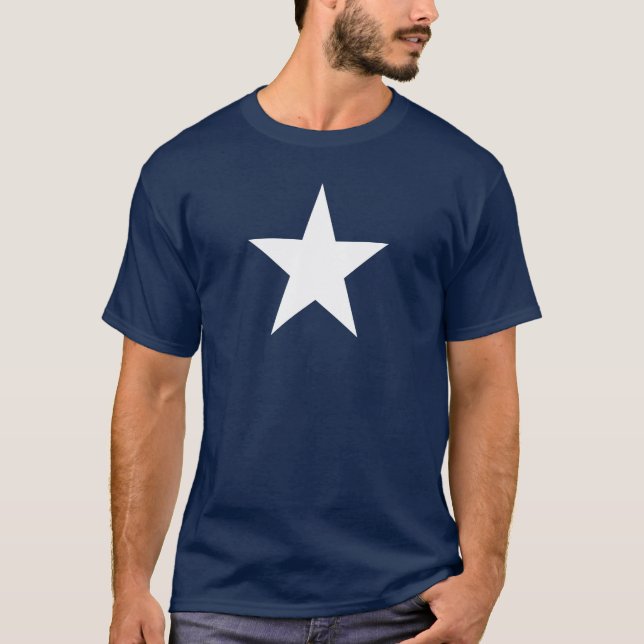White Star Navy Blue T-Shirt (Front)