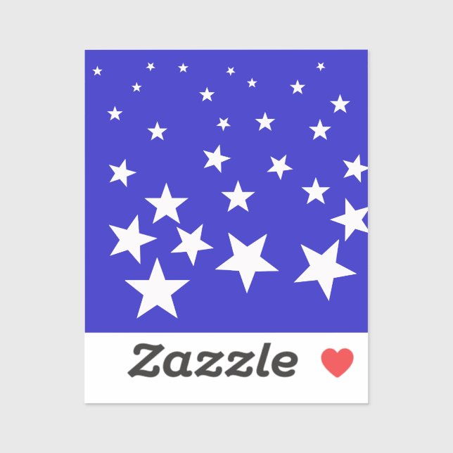 White star pattern on blue background (Sheet)