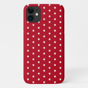 white star pattern on red Case-Mate iPhone case